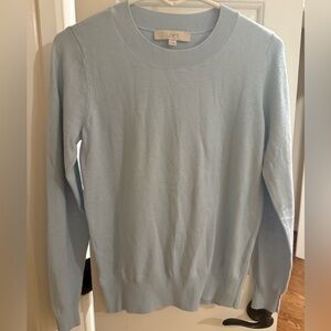 LOFT Sky Blue Knit Top